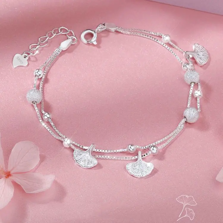 T3 ( Tặng nhẫn ) Lắc tay sò điẹp s925 phong cách thời thượng
