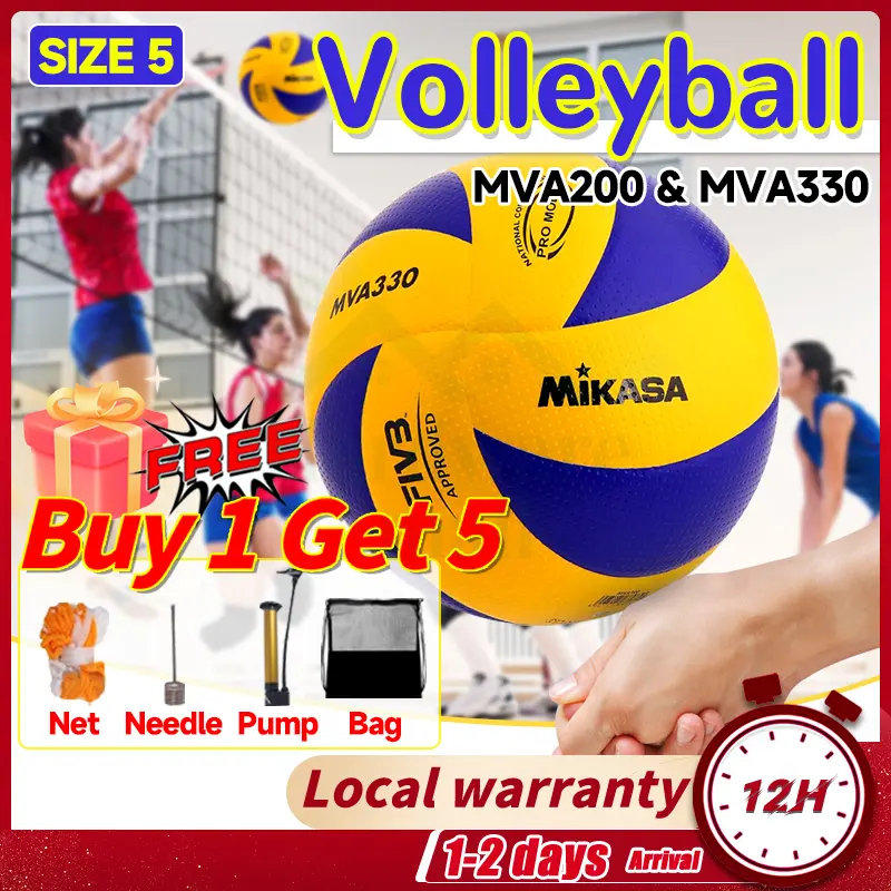 Mikasa Volleyball Size 5 Volleyball MVA200 MVA300 MVA330 Soft PU ...