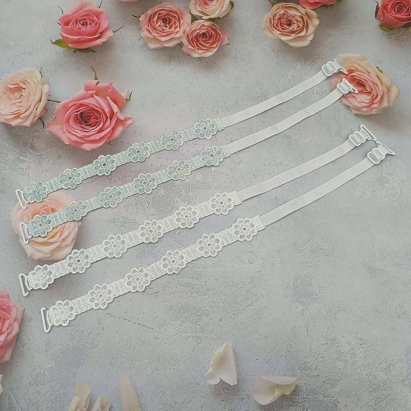Dây Đeo Áo Ngực Hoa, Quà Tặng Sáng Tạo, Có Thể Tháo Rời, Làm Bằng Polyester, Chống Trượt, Dây Đeo Vai, Trang Trí Ren, Thay Thế Dây Đeo Áo Ngực 7