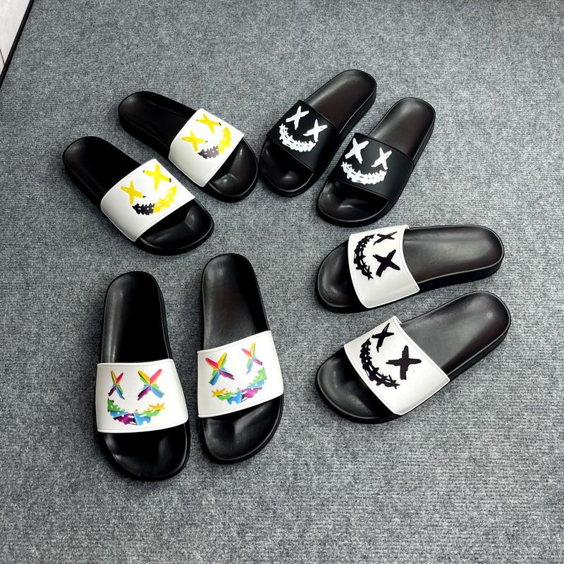 Dép Nam Nữ Phong Cách 4 Màu Trẻ Trung Cá Tính - Đế Cao Su Đúc Cao Cấp - DéP Thời Trang Trend 2024 - Dép Boy phố Slipper Đế Bằng dép king