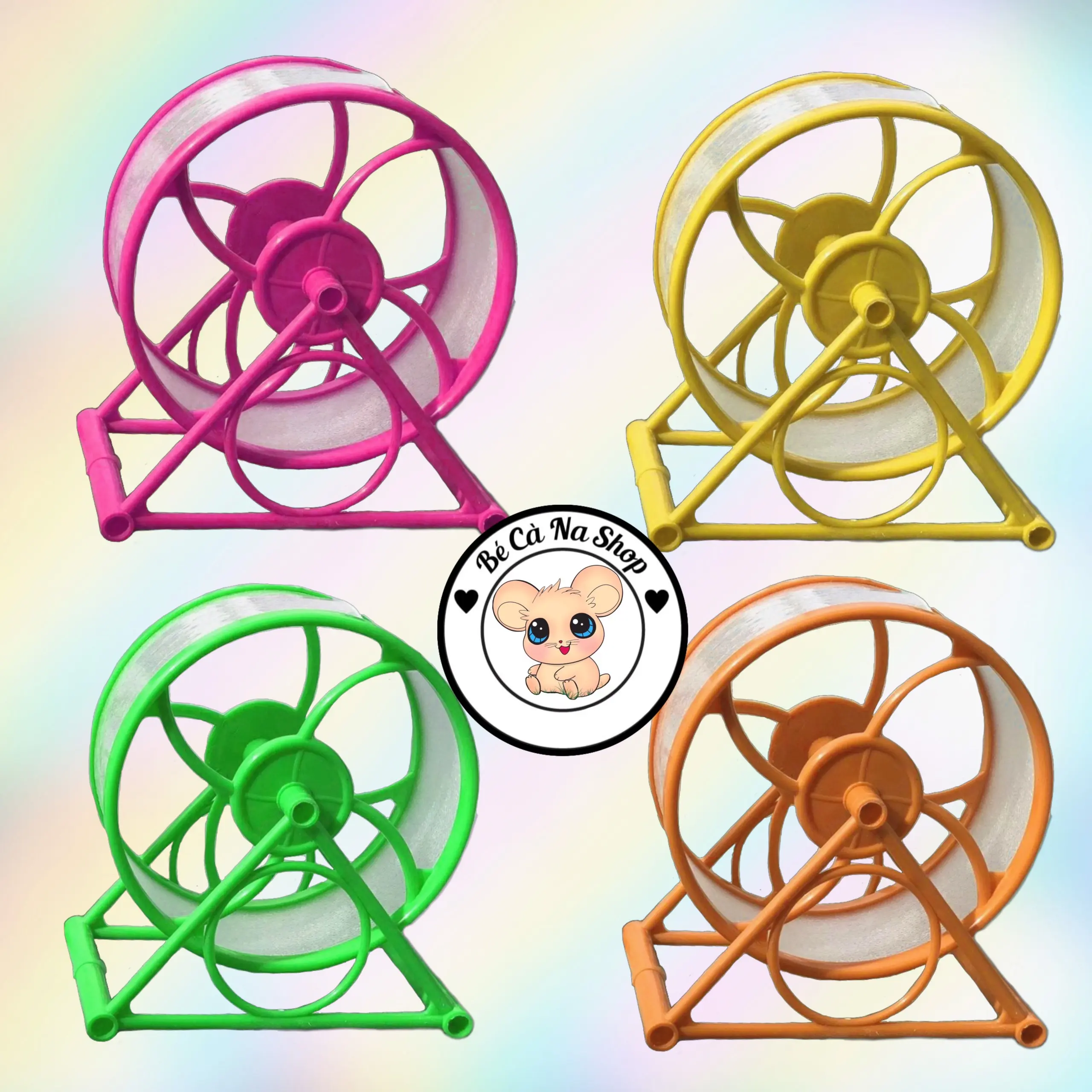 wheel chạy , vòng quay bánh xe cho hamster (12cm) bé cà na