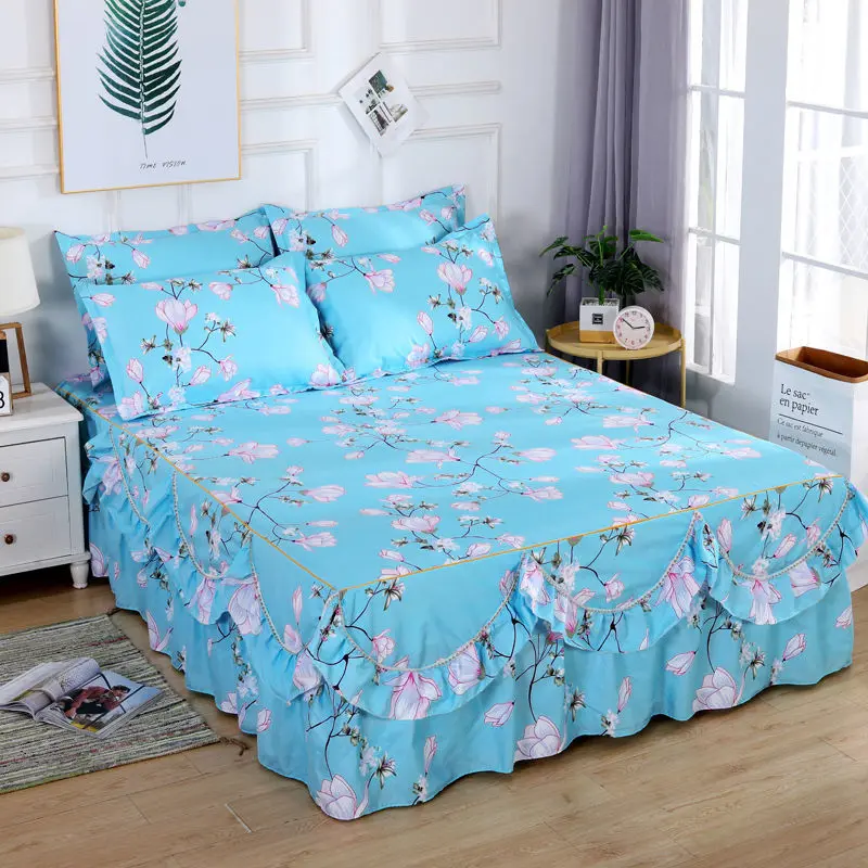 Vỏ Gối Váy Giường, Chống Trượt, Phong Cách Hàn Quốc, Vỏ Ga Trải Giường Hai Lớp, Vỏ Gối Và Ga Trải Giường Simmons, Thích Hợp Cho Kích Thước Con, Giảm Giá Xả Hàng 2024 2