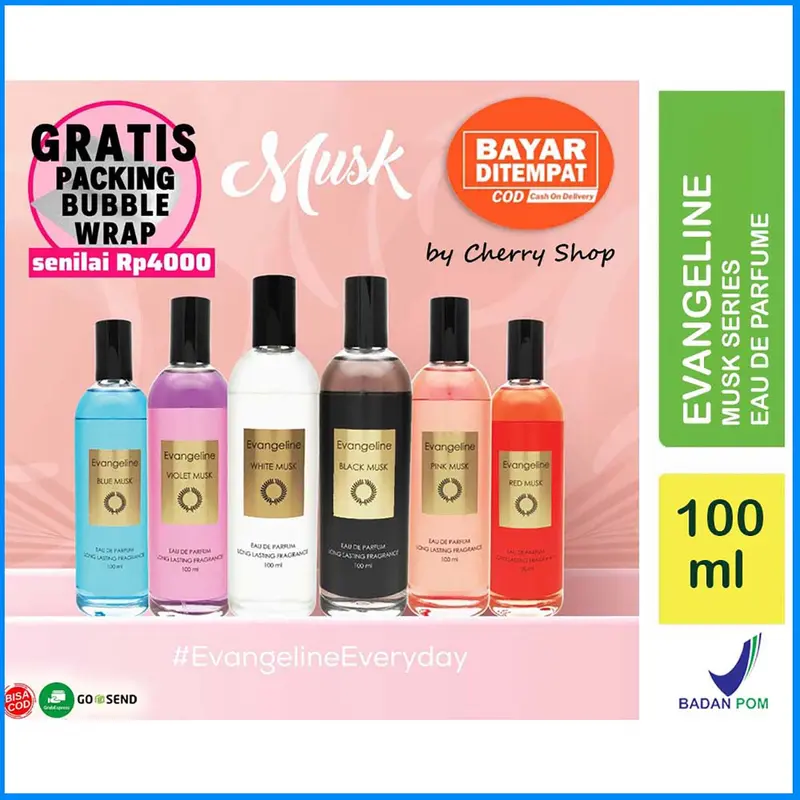 [READY] [FREE BUBBLE WRAP & KARDUS] [BPOM] Evangeline Musk Series 100ml Eau De Parfum | Parfum Tahan Lama 0