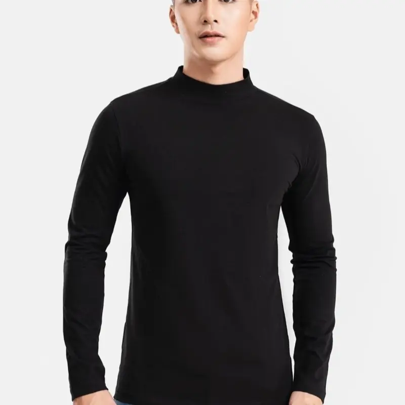 ( A-25)COMBO 3 ÁO GIỮ NHIỆT NAM CỔ CAO 5cm chất thun co dãn 4 chiều mát mịn, thấm hút mồ hôi - Menswear 0