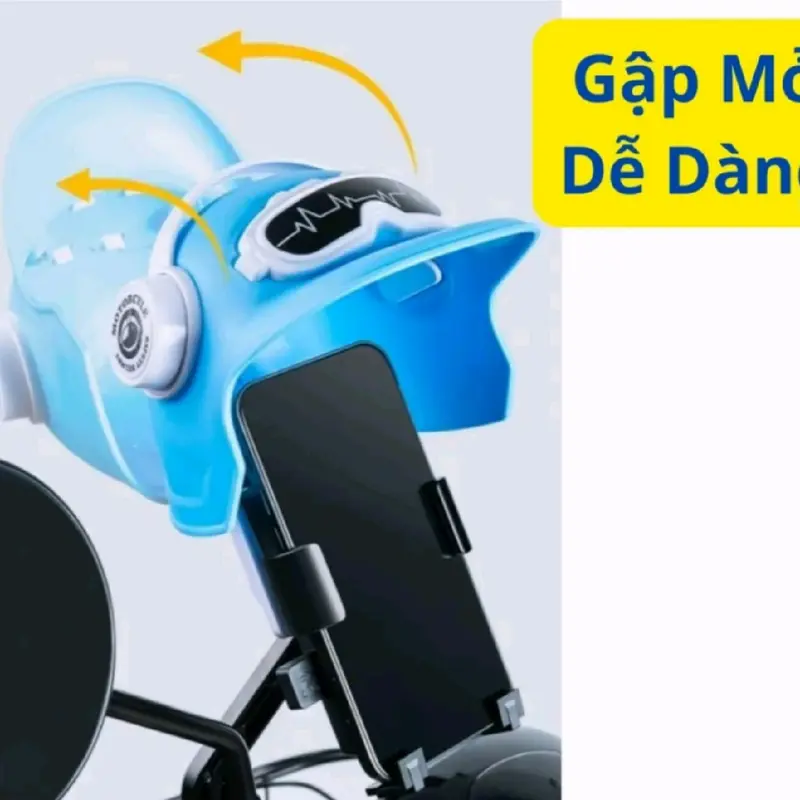 Giá Đỡ Điện Thoại Kẹp Trên Xe Máy Có Ô Che Mưa Phụ Kiện 1
