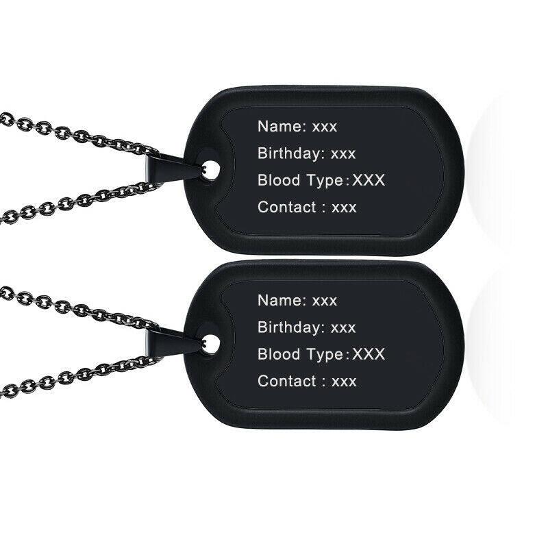 Product Introduction of Thẻ Tên ID Khắc Cá Nhân Tùy Chỉnh, Thẻ Giảm Thanh Silicon, Vòng Cổ Nam, Mặt Dây Chuyền, Thích Hợp Làm Quà Tặng Bố Và Con Trai, Miễn Phí 37