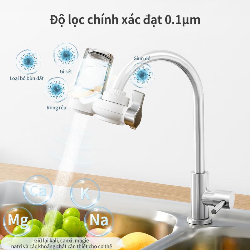 [HYUI] [New Arrival]Simplus Máy lọc nước tại vòi , 7 tầng lọc, lõi lọc gốm sứ dễ dàng vệ sinh, dùng cho nhà bếp và nhà vệ sinh 3