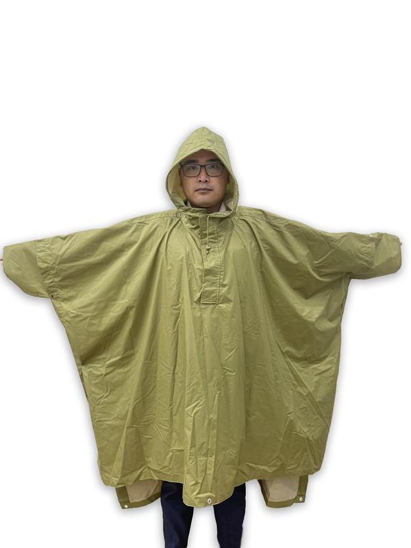 Áo mưa choàng màu cỏ úa - chống nước tốt, độ bền cao