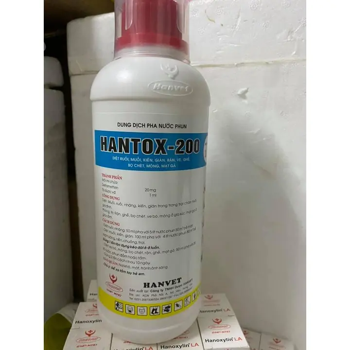 [Giá rẻ]  HANTOX - 200 /1000ml ( bọ chó mèo, ve, rận) 0