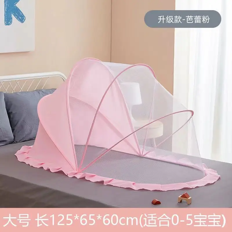Màn chống muỗi cho Em Bé Có Thể Gập Lại và có thể bảo vệ, kiểu nhà trẻ, lưới chống muỗi, lắp đặt miễn phí, bao gồm vỏ Cho Bé Màn Chụp 8