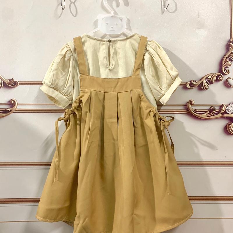Váy yếm áo rời bé gái 12-35kg chất kate lạnh áo đũi 6