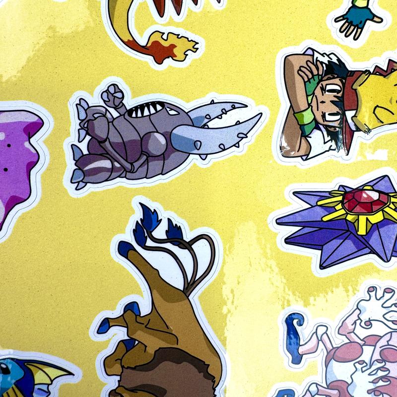 Nhãn dán sticker - Tp 22 - POKEMON - nhãn dán sticker chủ đề hoat hình POKEMON 6