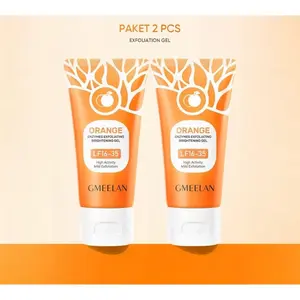Orange Exfoliating Gel 50g Peeling Blackhead Removal Eksfoliasi Wajah Mengangkat Sel Kulit Mati Peeling Face skin Bpom