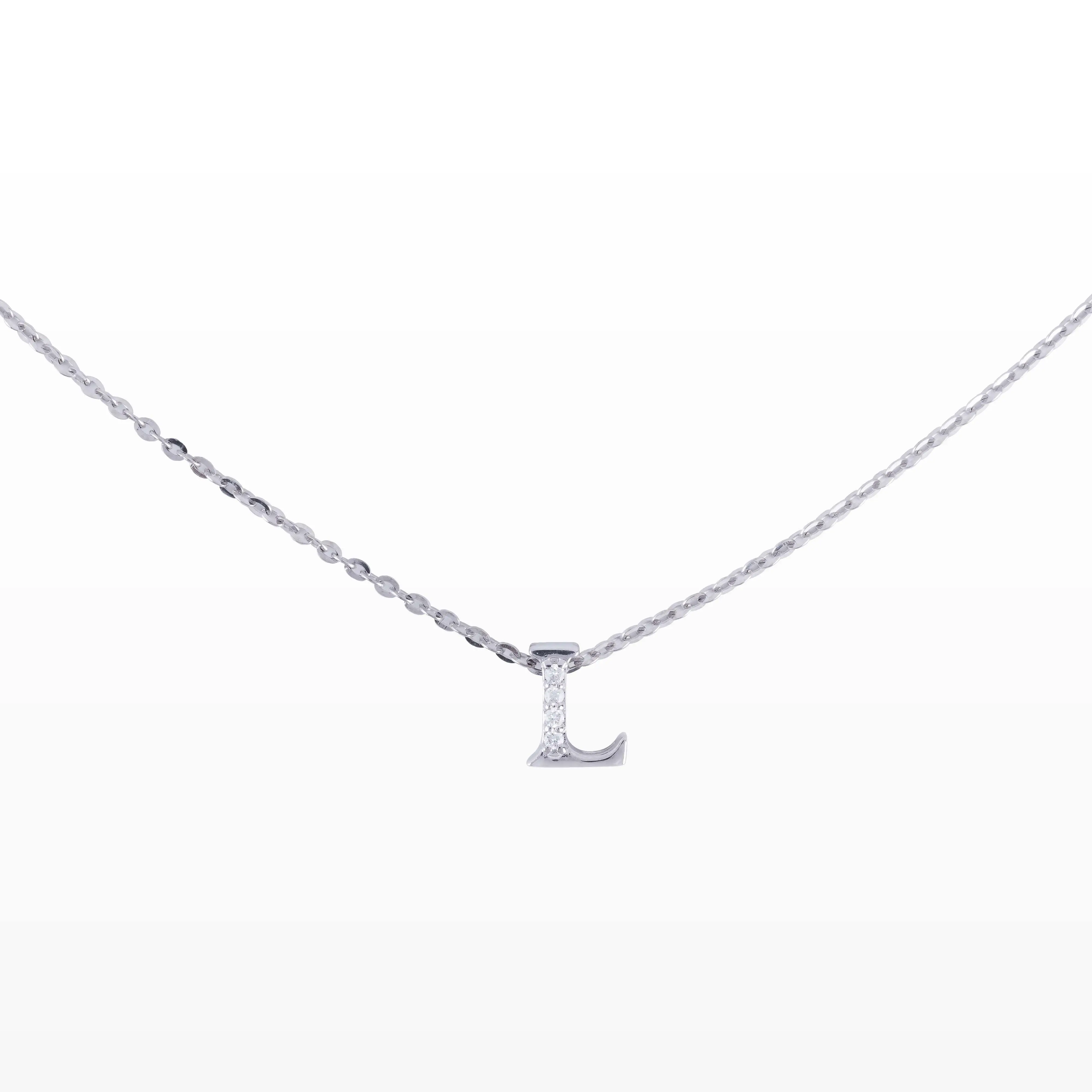 Dây cổ Kim cương chữ L HLV 416 - Cashion | BST Dấu Ấn Cá Nhân Độc Bản
