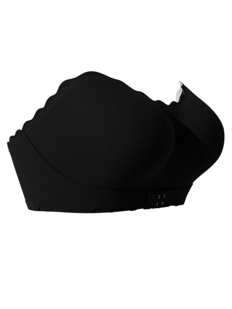 Product Introduction of Women's Solid Wireless Push Up Strapless  Bra, Soft Comfortable Breathable Backless Bra, Women's Lingerie for All Seasons 7