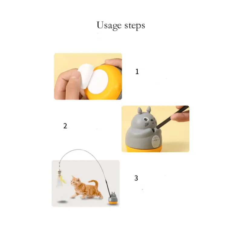 Funny  Teasing Stick With Cute Hanging Fish -  Cartoon Design, No Electricity, Attracts  To Play, Promotes Exercise And Intelligence. flappy  bird    toy soft  paws soft  paws   toys  indoor       toy interactive cat puppy nerf dog coco pup 2