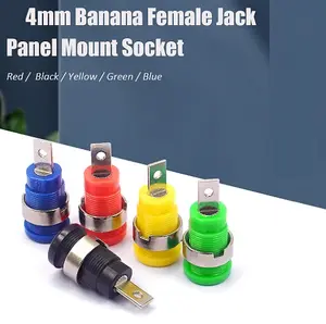 Terminal Socket Banana 4mm Untuk Panel Safety Binding Post Soket Konektor Connector Test Probes