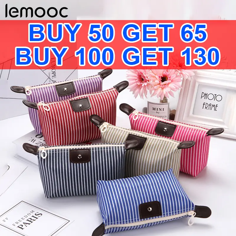 【COD】LEMOOC Travel Makeup Organizer Waterproof Bag Mini Cosmetic