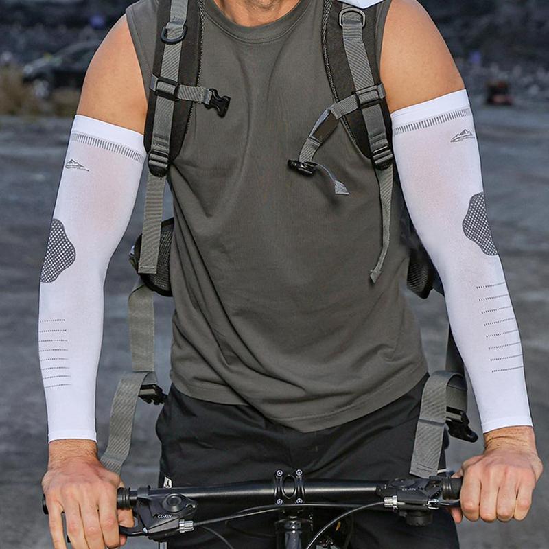 Product Introduction of 1pair Polyester Fibre Sports Arm Sleeve Summer Outdoor Cycling Ice Silk Sun Protection Sleeve Breathable 25