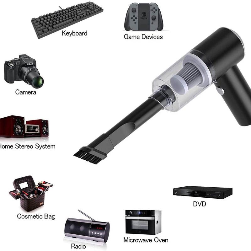 C3001 Vacuum Cleaner Wireless Portable Mini - Vakuum Penghisap Debu Mobil, Meja, Rumah Dapat Dicas 0