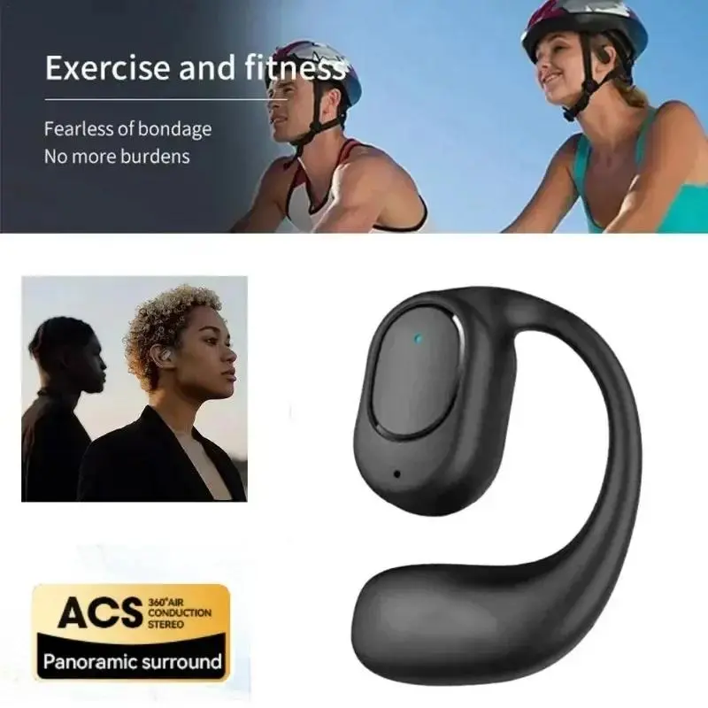 KY2 Ear Hook Wireless Earphones Air Conduction OWS Headphone HiFi Ear-Hook Music Sports Noise Cancel Headset For All Smartphones