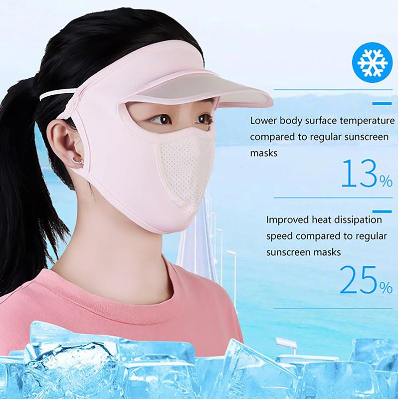 [TTSS] Summer Sunscreen Ice Silk Mask UV Protection Face Cover - TikTok ...