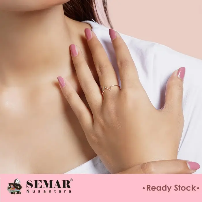 Cincin Emas Kylie Zig Zag Gold 10K Semar Nusantara 1