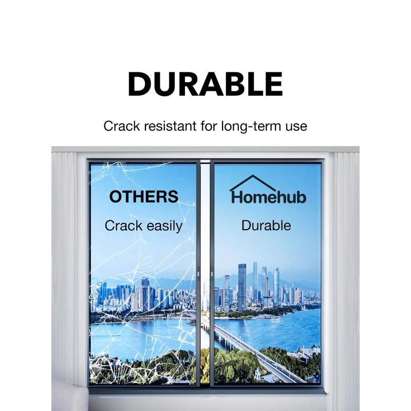 Homehub Window Film Frosted Privacy Tinted Solar Blackout UV Protection Heat Insulation For Home Office Glass 6