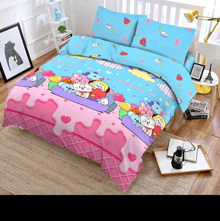 sprei murah motif kekinian Katun Bunga 3