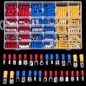 Conectores eléctricos aislados, surtido de terminales de cable, crimp-butt, anillo, pala y terminales, mejoras para el hogar y accesorios para el hogar