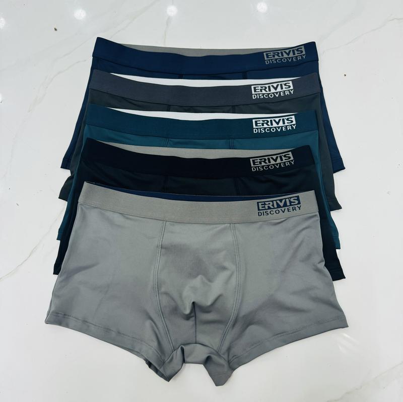 Product Introduction of Combo 5 Quần Boxer - 5 Quần Lót Nam Thun Lạnh Evisris fullsize 36-86kg. Menswear Sịp 4