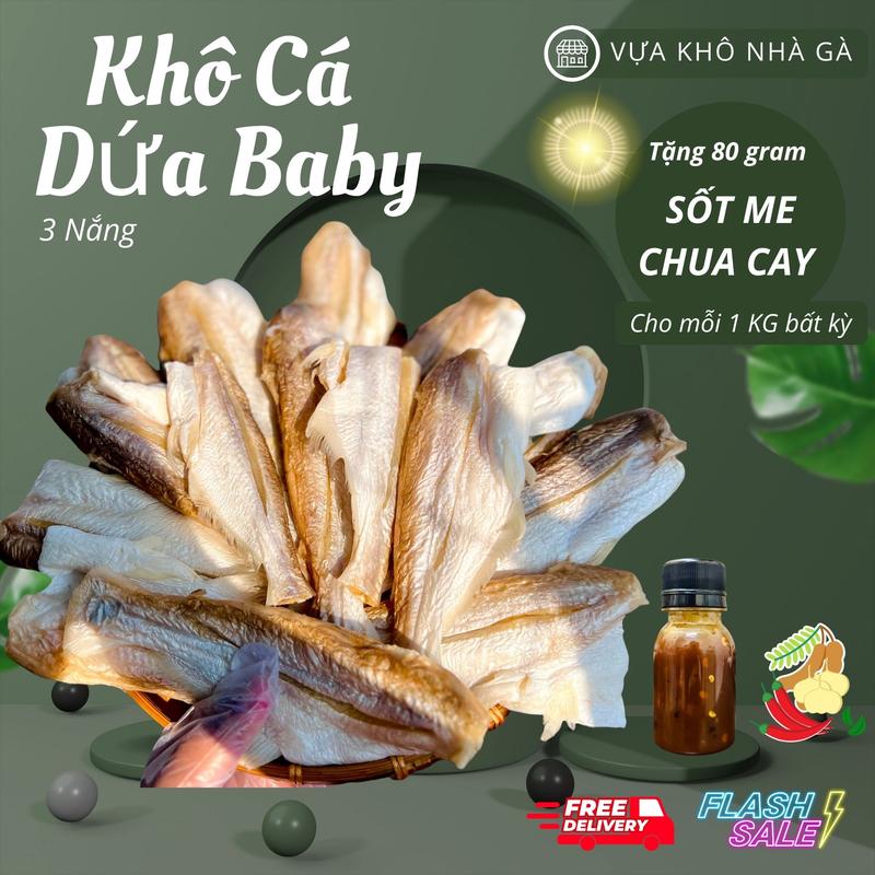 Khô cá dứa baby nguyên con - Khô 3 nắng con to mập ú ướp vừa ăn Food Food