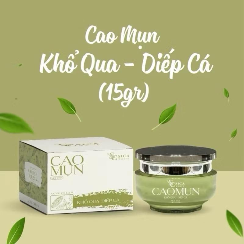 Cao Mụn Khổ Qua Diếp Cá Sica White 15G Kem Mụn Lotion Cho Da Dầu Mụn Không Sưng Đỏ - SICA WHITE Skincare