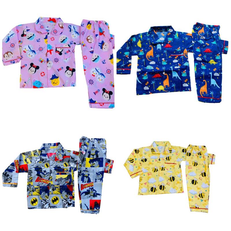 PROMO PIYAMA ANAK TANGAN PANJANG 50 RIBU DAPAT 3 SET BAYI SAMPAI DEWASA 3