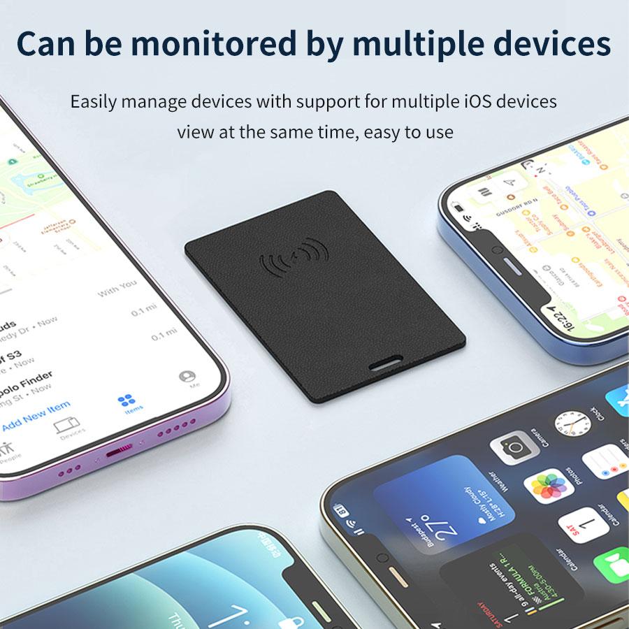 Rechargeable GPS Tracker for iPhone IOS Smart Tag Find My App MFi Bluetooth Anti-loss Card Global Positioner Locator Wallet Key - Image 4