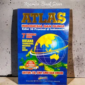 buku atlas edisi terbaru 38 provinsi indonesia & provinsi (15×23 cm)