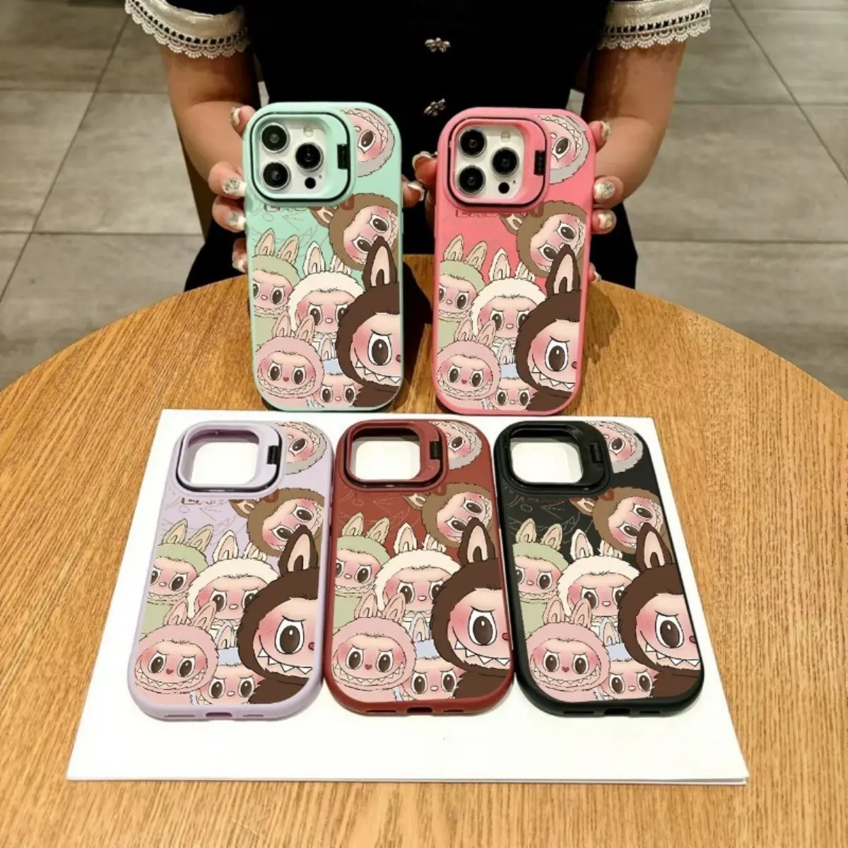 Candy Colored Labubu Phone Case for Smart 9 8 Pro Plus 7 HD 5 Note 40 30 Pro Plus GT 10 Pro Zero 30 4G Hot 40 Pro 40i 30 Play Phone Ultra-thin Soft Case Shock-absorbing Back Cover