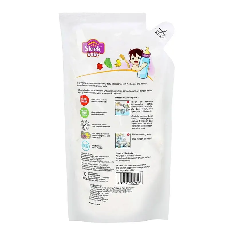 Paket 2Pcs Sleek Laundry ukuran 900ml 450ml Bayi Cuci 2