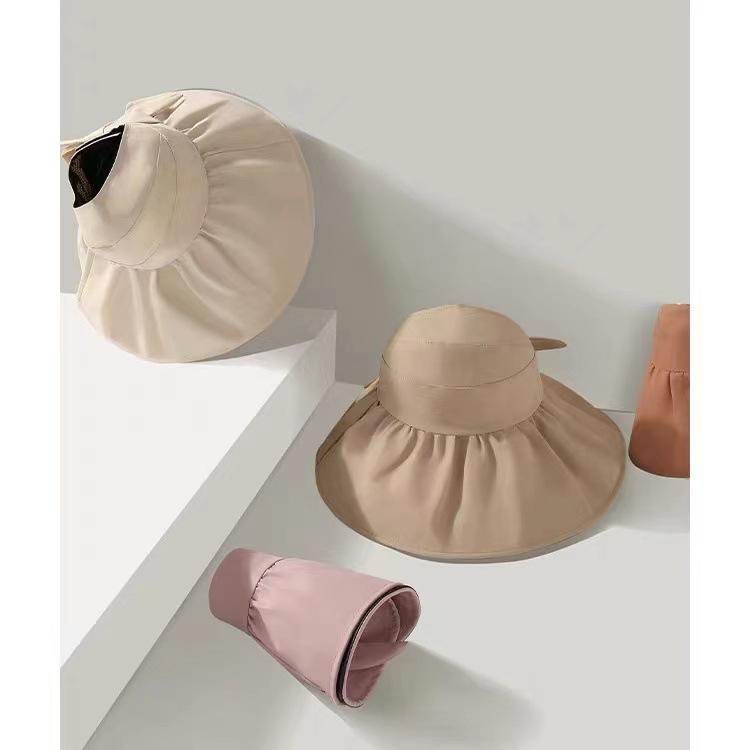Product Introduction of Women Sun Hat Summer Big Brim Bucket Hat For Outdoor Travel Daily Hat 0