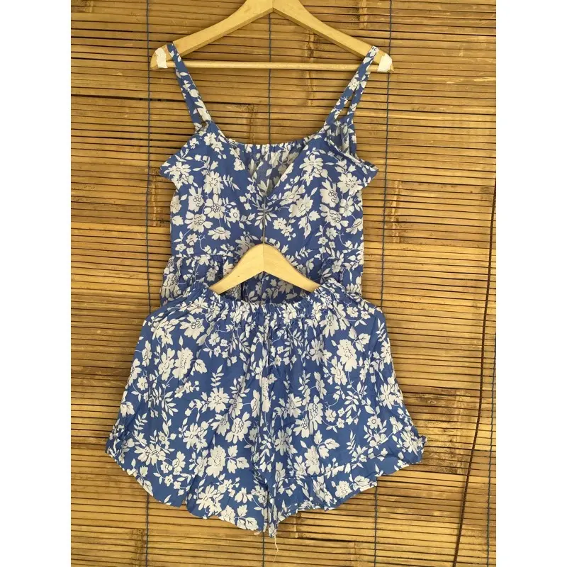 SET TANKTOP PENDEK JUMBO MUAT 30-100KG Rayon adem 6