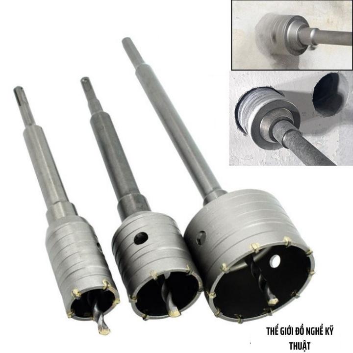 Mũi Khoan Rút Lõi, Khoan Khoét Bê Tông, Tường Chân SDS Plus Chắc Chắn