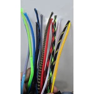1Meter 4mm Kabel Pelindung Pet Braided Cable Sleeve Sleeving Cable Bungkus Kabel 4mm