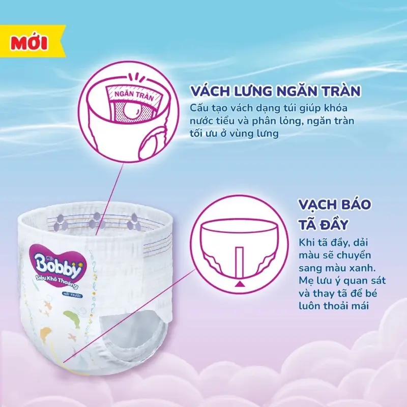 [HCM ] Tã quần BOBBY Ultra Siêu Khô Thoáng size M96/L88/XL76/XXL70 5