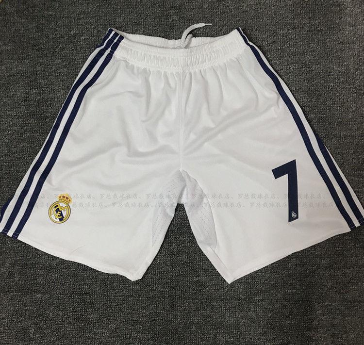Product Introduction of Real Madrid 2016-2017 Home Uniform Champions League Short Sleeve Soccer Jersey No. 7 Cristiano Ronaldo No. 4 Ramos Bale Retro Custom Team Uniform 10