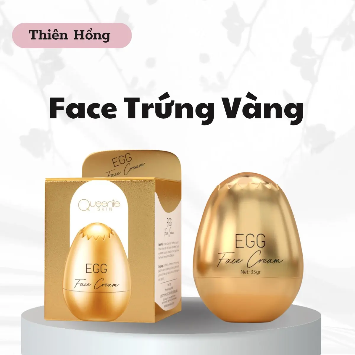Kem Dưỡng Trắng Da Mặt  Face Trứng Vàng Queenie Skin - Cấp nước - Phù Hợp Với Da Khô Làm Đẹp Da Skincare Kem Face Dưỡng Ẩm Da - Chăm Sóc Da
