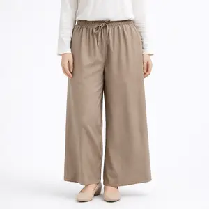 Kulot Hommy Rayon Twill Jumbo Highwaist BB 40-90 Kg Tali serut Aktif