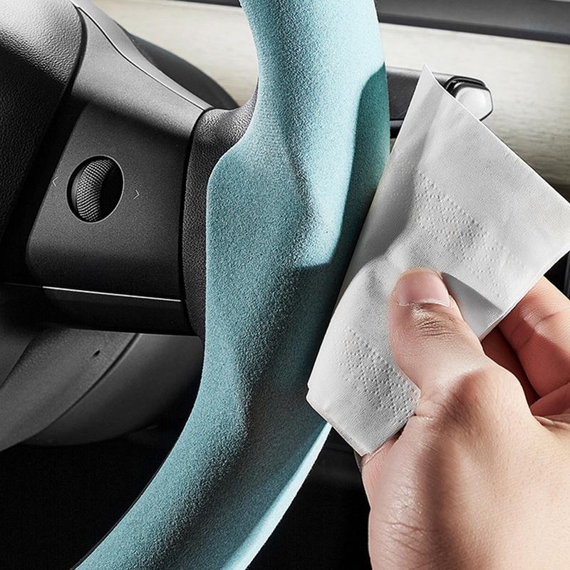 Product Introduction of Car Steering Wheel Cover Suede Carbon Fiber Ultra-thin Sweat-absorbing Special Steering Wheel For Tesla Model 3/Y Cars Accessories 35