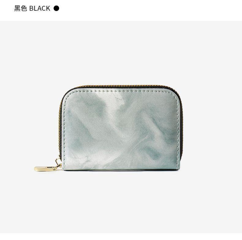 Product Introduction of 2025 New Small Exquisite Mini Accordion Card Holder for Women Gradient Dyeing Multi-Card Slot Student Zipper Coin Purse Trendy 17