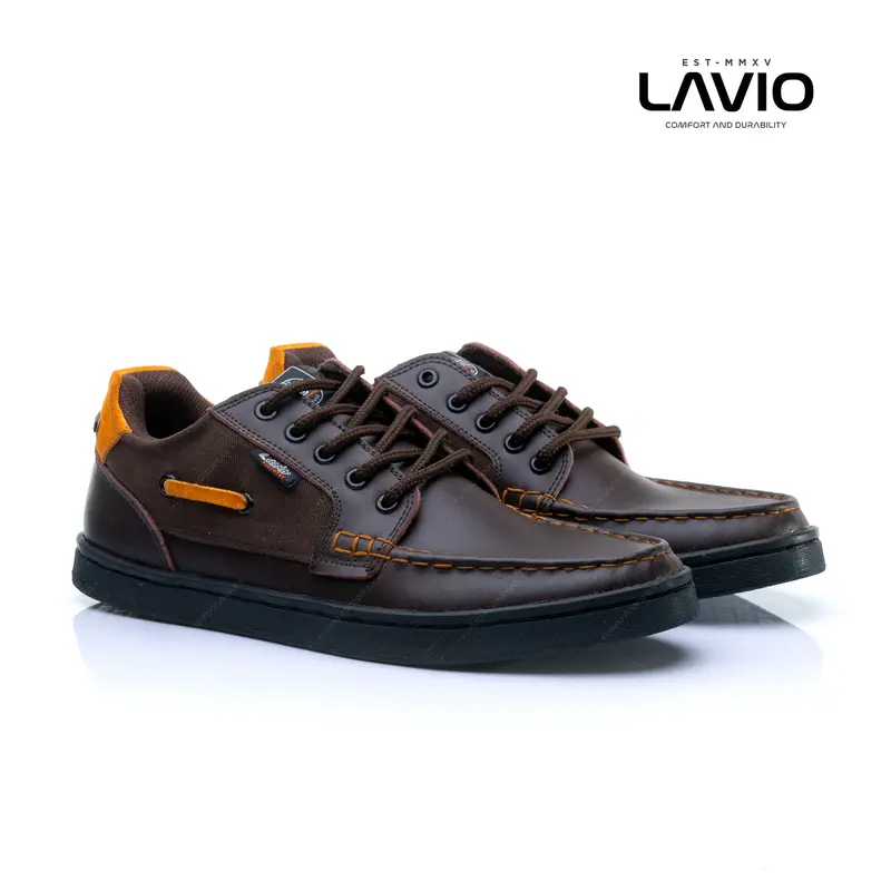 Sepatu Kulit Formal Casual Pria Lavio Delva Kerja Original Murah Kasual Black Hitam Shoes 0