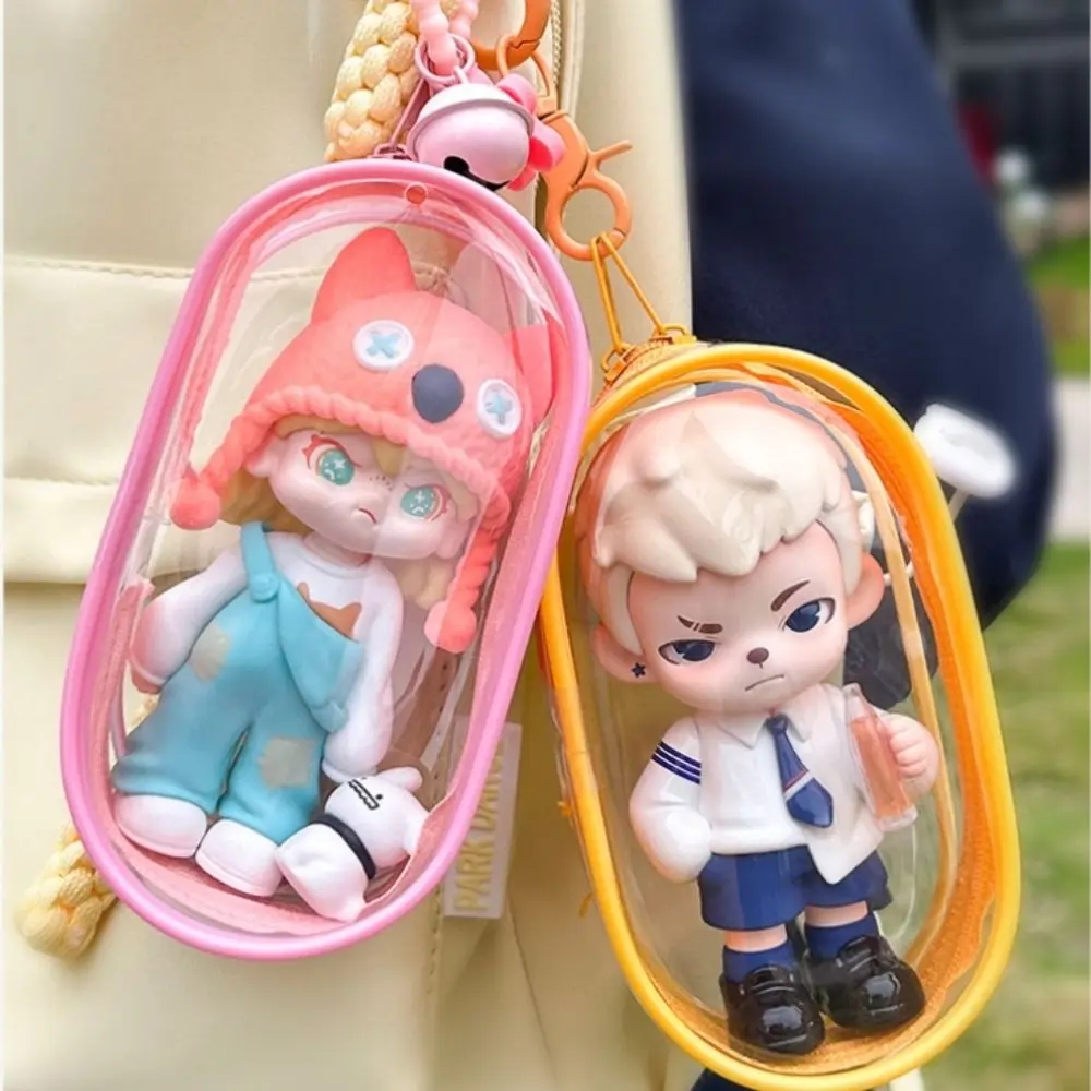 Key Ring 13cm Oval Bag TNT Space Cotton Doll Doll Hanging Pouch Waterproof Anti-lost 3D Display Bag Kids